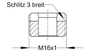 Montageschraube M16x1 -916-